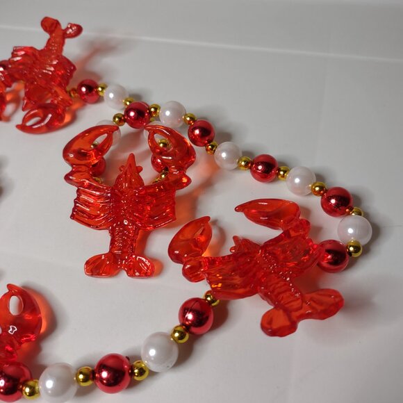 37 Inch Plastic Beaded Lobster Necklace - Picture 8 of 11